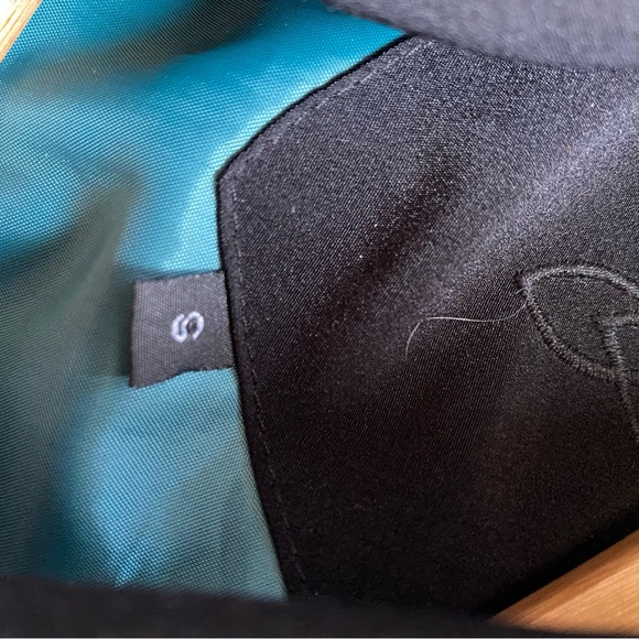 80s Vintage Teal Turquoise Trench Style Jacket - Picture 5 of 11